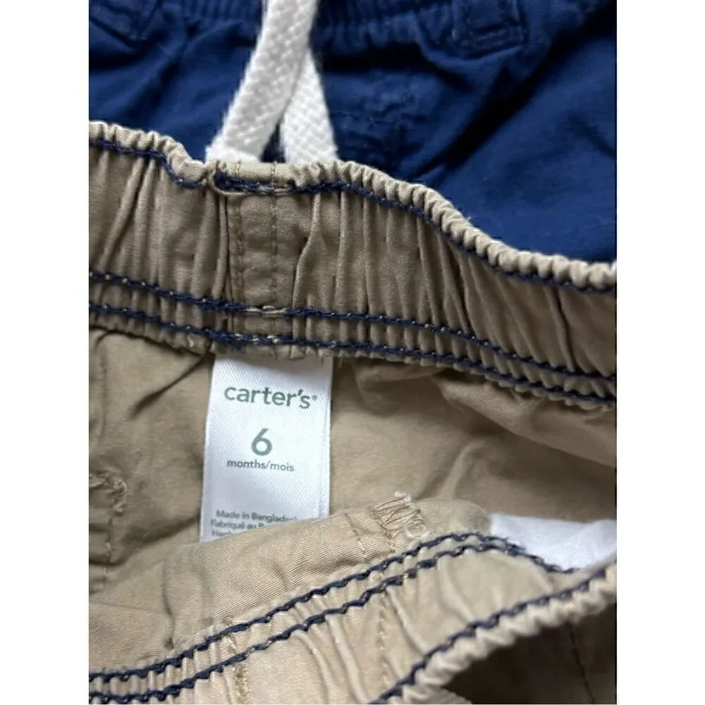 EUC 6 piece 0-12 Months Boys Shorts Bundle by Carter’s, Genuine Baby & Old Navy